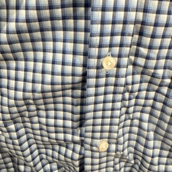 Tailorbyrd Mens 100% Cotton Long Sleeve Button Up Blue Plaid Shirt Size 3XLT - Picture 3 of 7